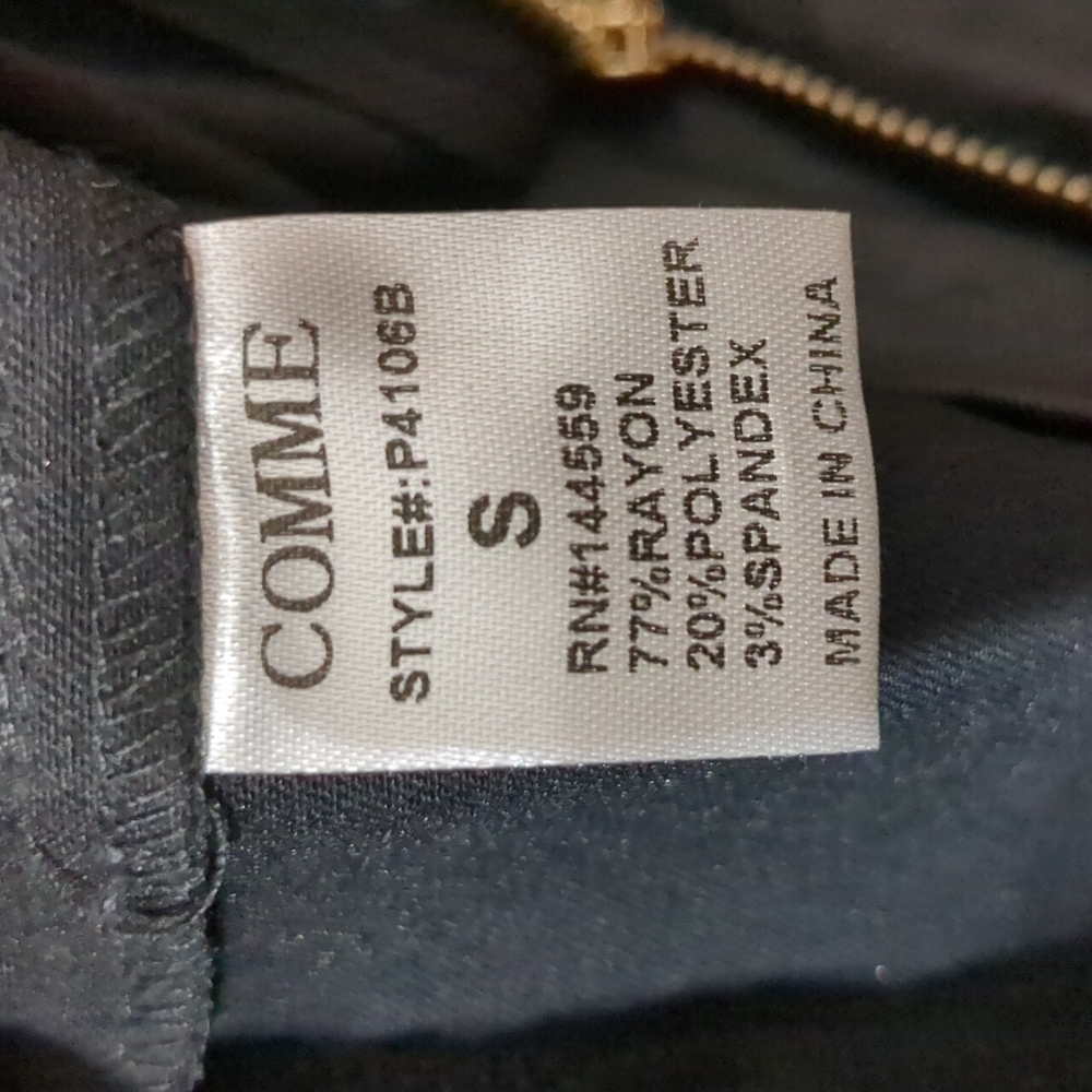 Comme pan style P4106B,size S,77%Rayon,20%polyester,3%spandex - Picture 6 of 6